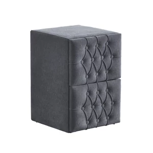 Luxury Prime kárpitozott 2 fiókos éjjeliszekrény 41x60x45 cm