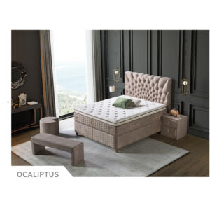 Ocaliptus kárpitozott ágyneműtartós ágy matraccal