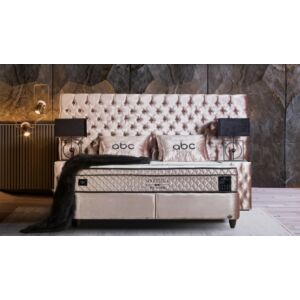 Marbella kárpitozott ágyneműtartós ágy matraccal (ágykeret+matrac)