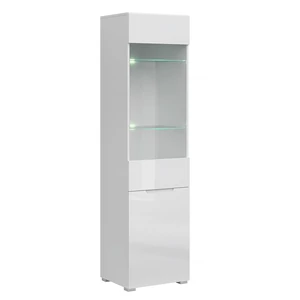 Jolk fehér vitrines szekrény 50x190x42,8 cm