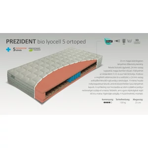 Prezident Bio Lyocell 5 ortopéd bonell rugós matrac