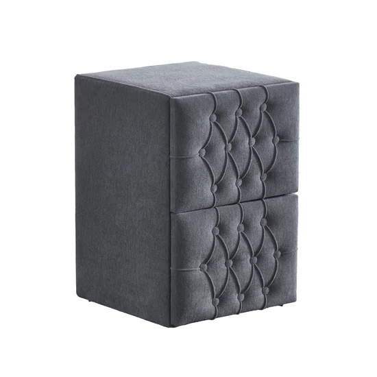 Luxury Prime kárpitozott 2 fiókos éjjeliszekrény 41x60x45 cm