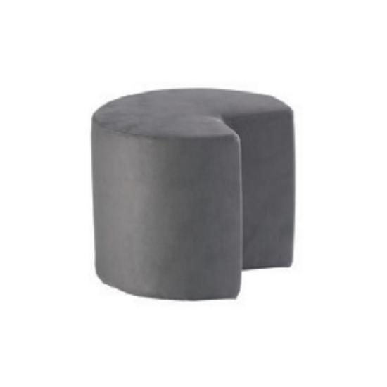 Visco Lux Grey sarokülőke (puff) 52x41x52