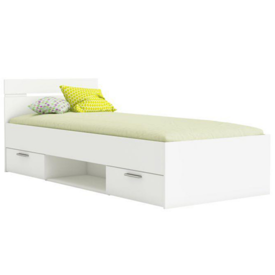 Michigan kétfiókos fehér ágy 90x200