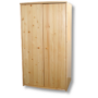 Kép 1/3 - Tamás 2 ajtós akasztós borovi fenyő szekrény 80x187x60 cm
