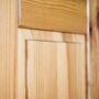 Kép 8/8 - Viki fenyő 4 ajtós középen 3 fiókos szekrény középen 2 szögletes tükörrel 180x190x62 cm